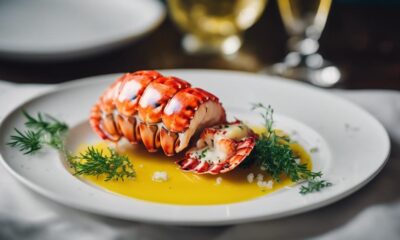 delicious lobster with butter