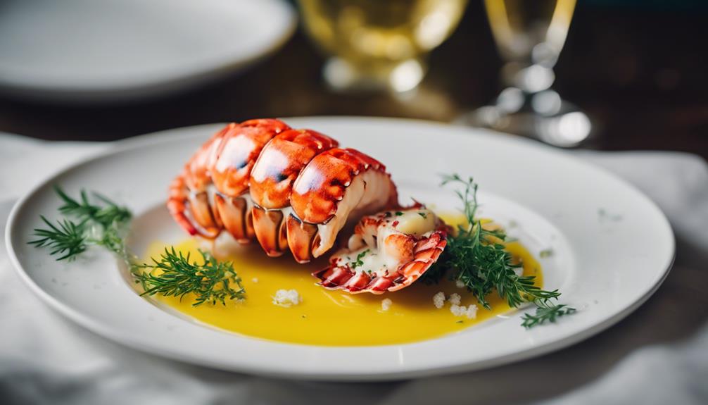 delicious lobster with butter