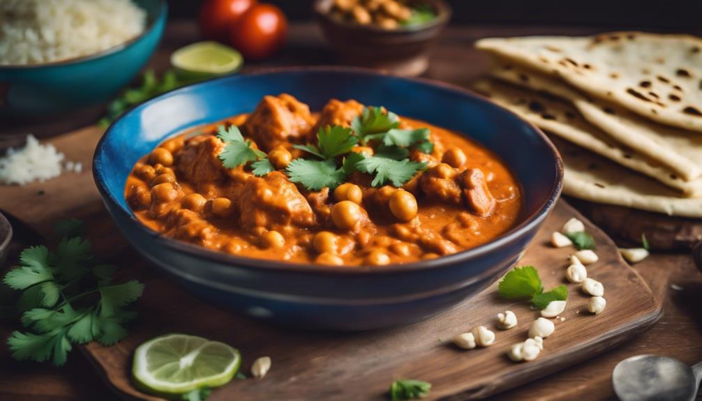 spicy chickpea curry dish