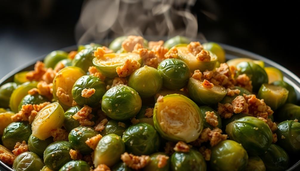 add brussels sprouts now