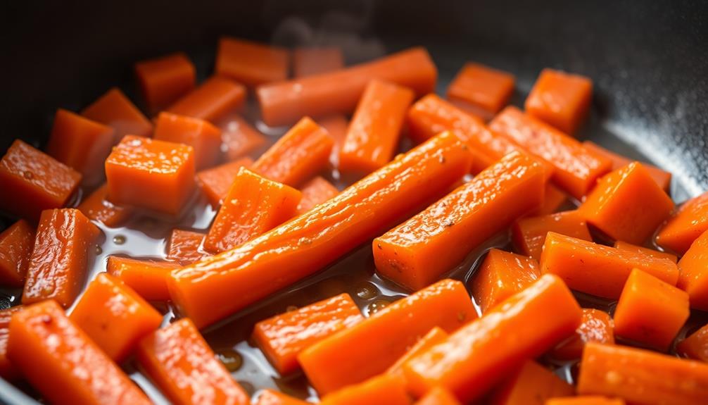 add carrots to skillet