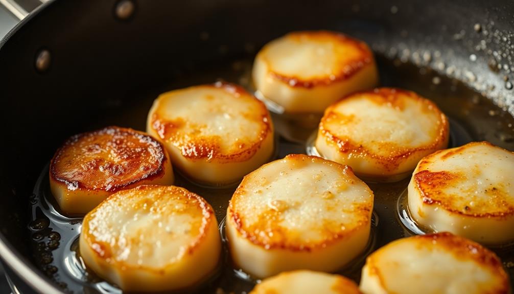 add scallops to skillet