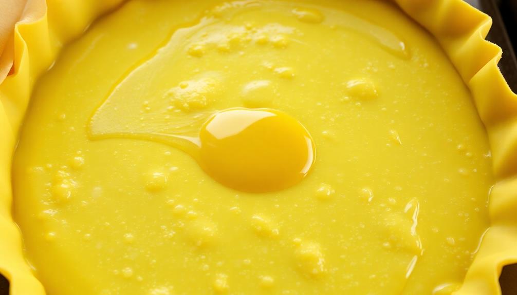 brush dough with egg