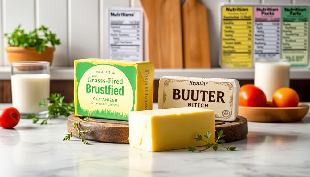 butter nutritional composition summary