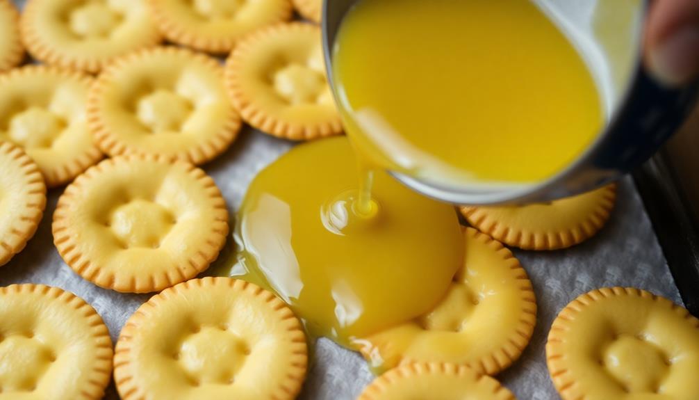 butter soaked cracker preparation