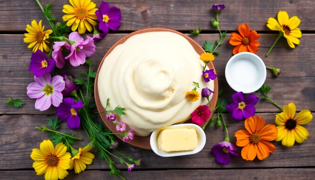 butter with flower infusion