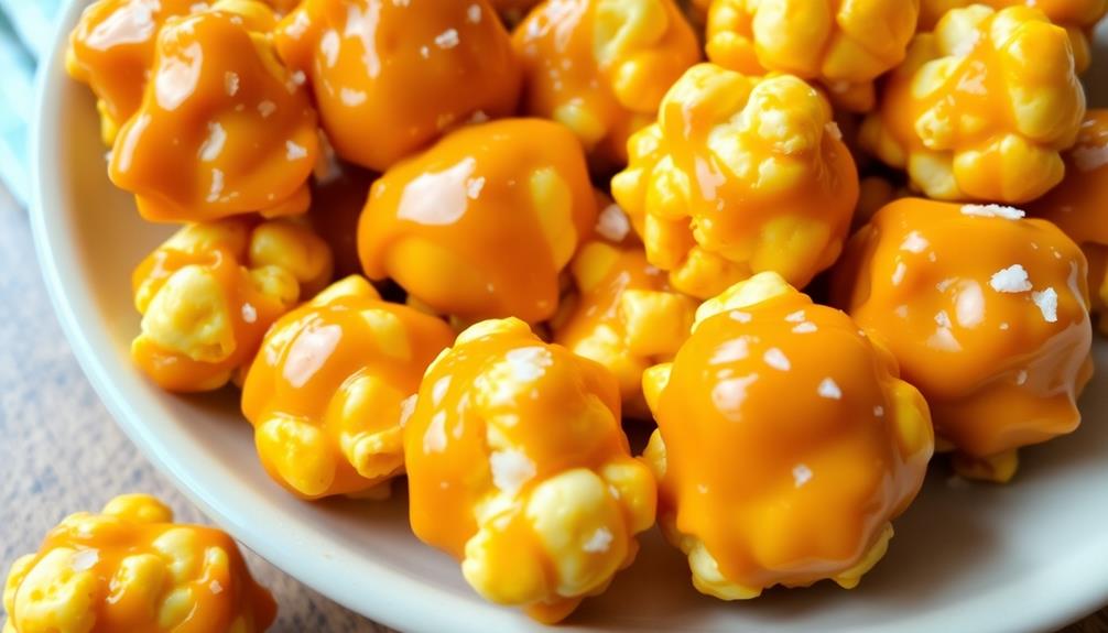 coat popcorn balls caramel