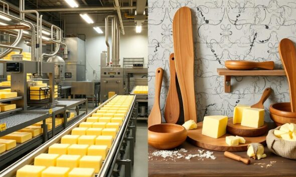 commercial versus artisanal butter