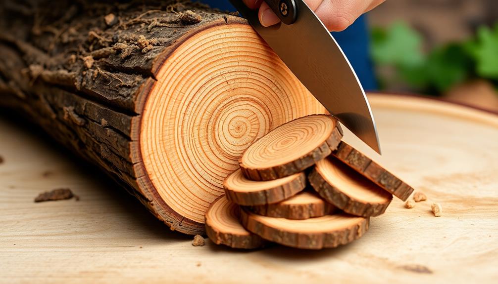 cut log into slices