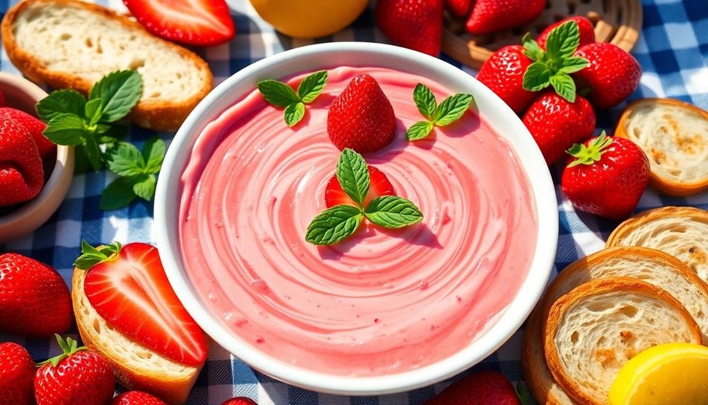 delicious strawberry flavored spread