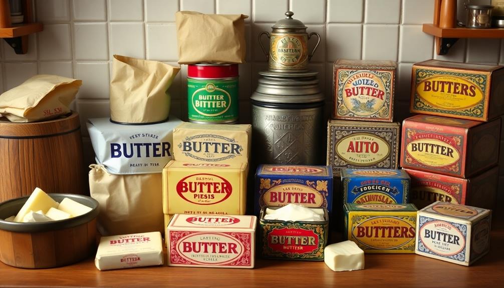 evolution of butter packaging