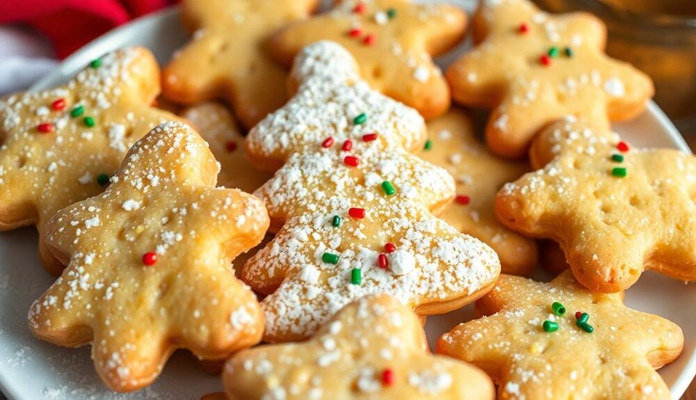 festive christmas butter cookies