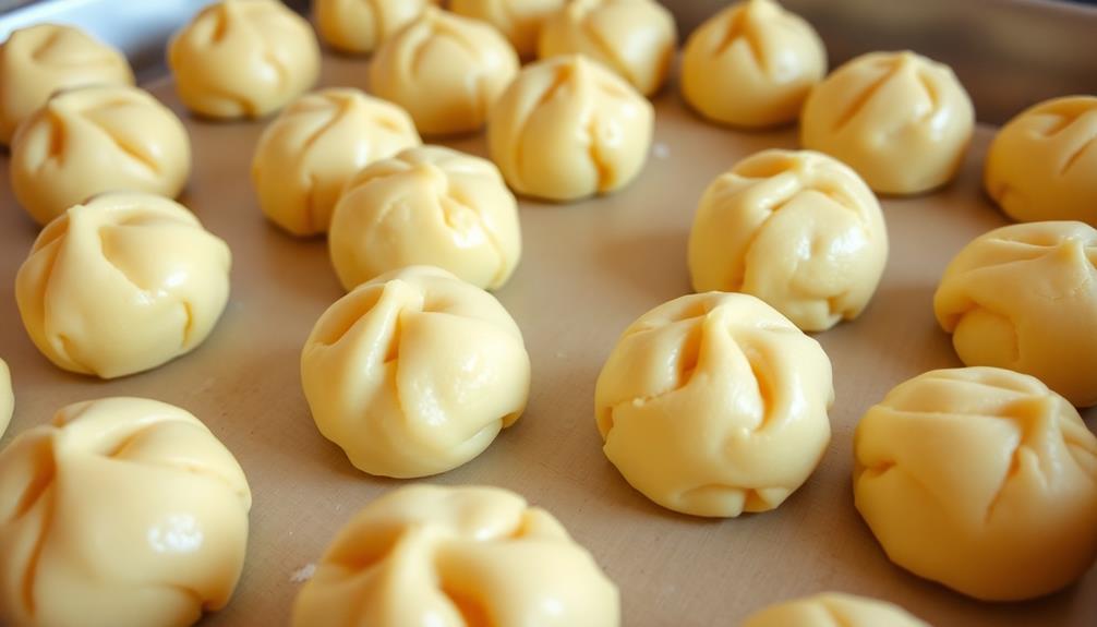 form dough into balls