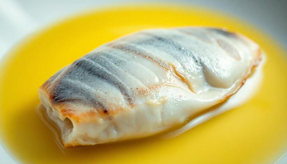 gently spoon butter fish