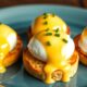 indulgent butter poached eggs