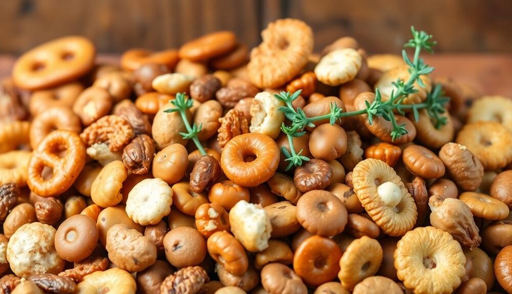 irresistible butter glazed snack mix