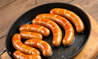 juicy butter basted breakfast sausages