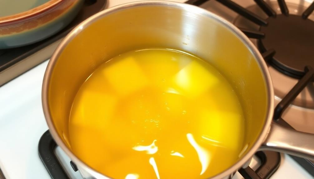 melt butter in saucepan