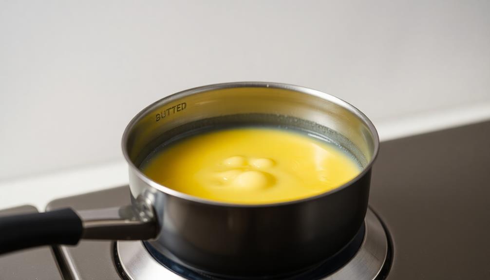 melt butter in saucepan