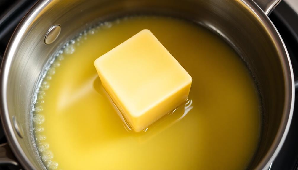 melt butter in saucepan