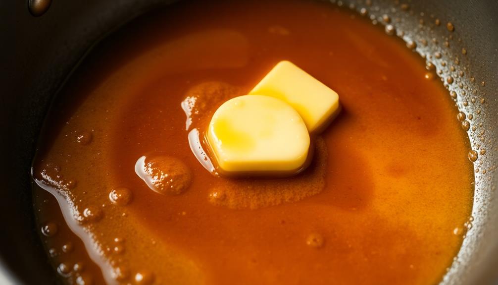 melt butter in skillet