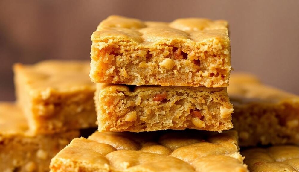 nutty rich chewy blondies