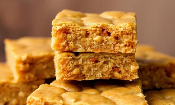 nutty rich chewy blondies