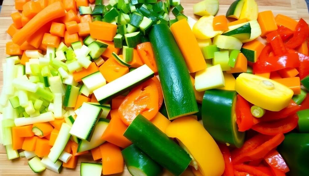 prepare vegetables for cooking