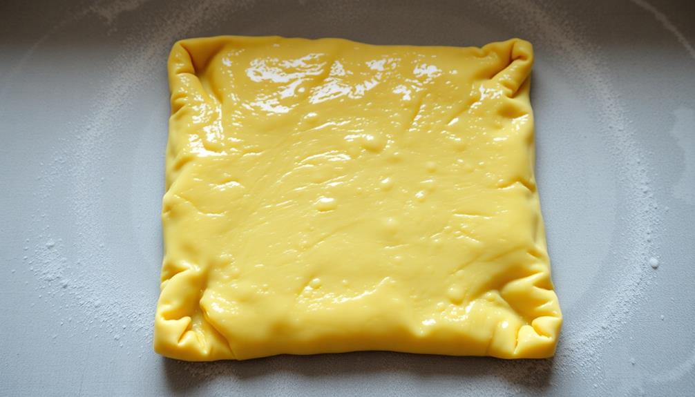 roll dough into rectangle