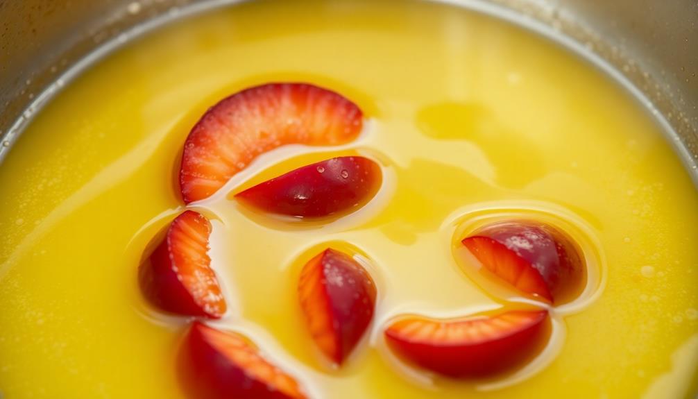 simmer fruit in butter