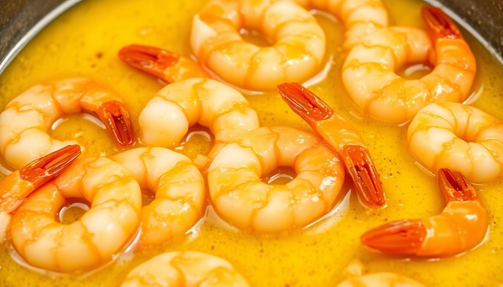 simmer shrimp until opaque