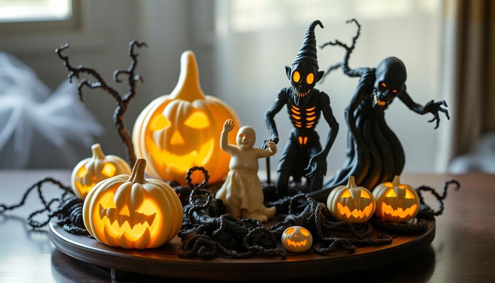 spooky edible butter sculptures