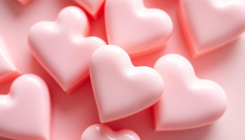 sweet pink butter hearts