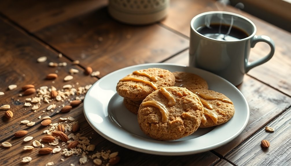 almond butter oatmeal cookies