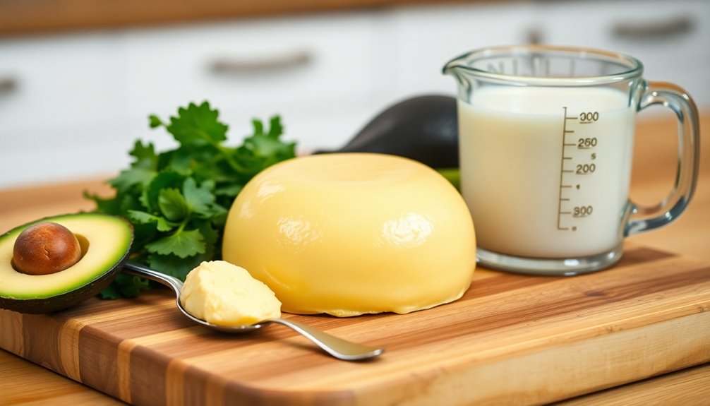 butter and healthier substitutes