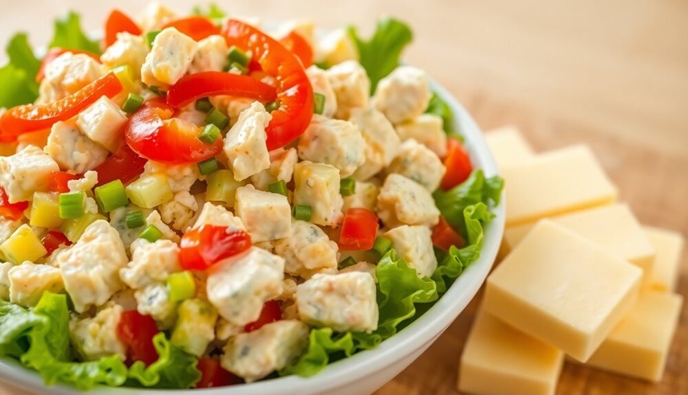 chicken salad with butter