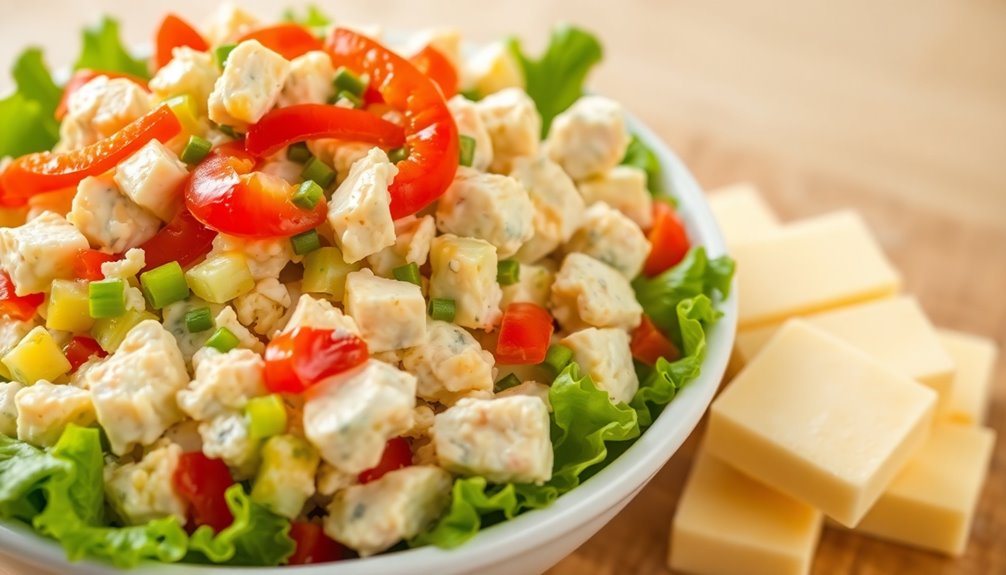 chicken salad with butter