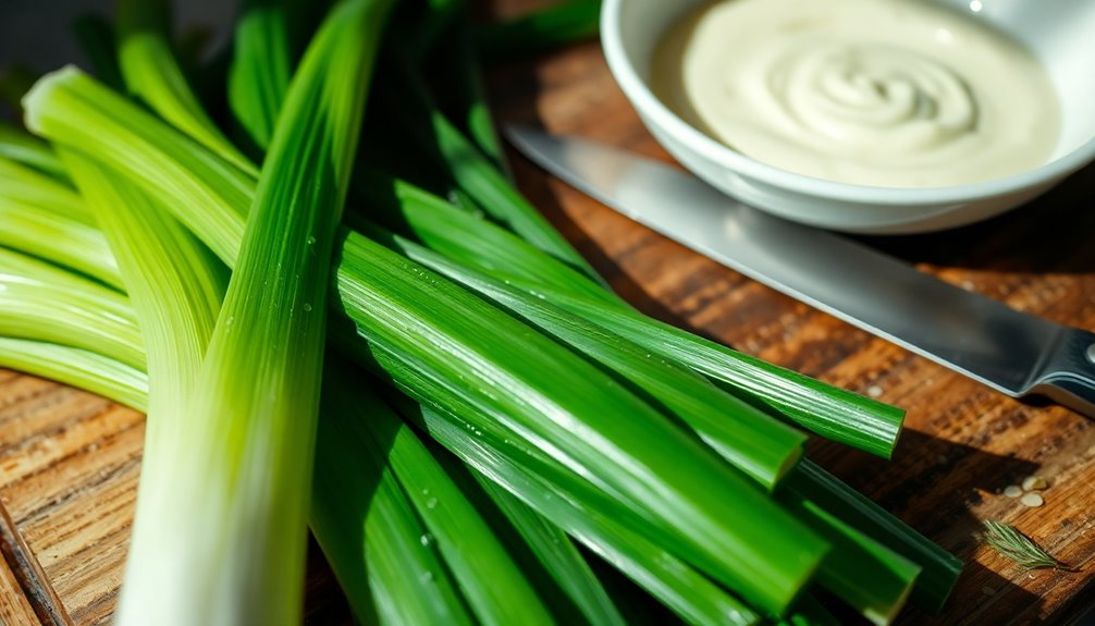 cooking and cleaning leeks