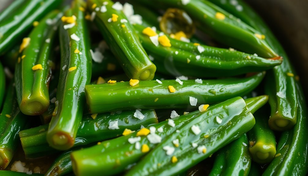 cooking and preparing okra