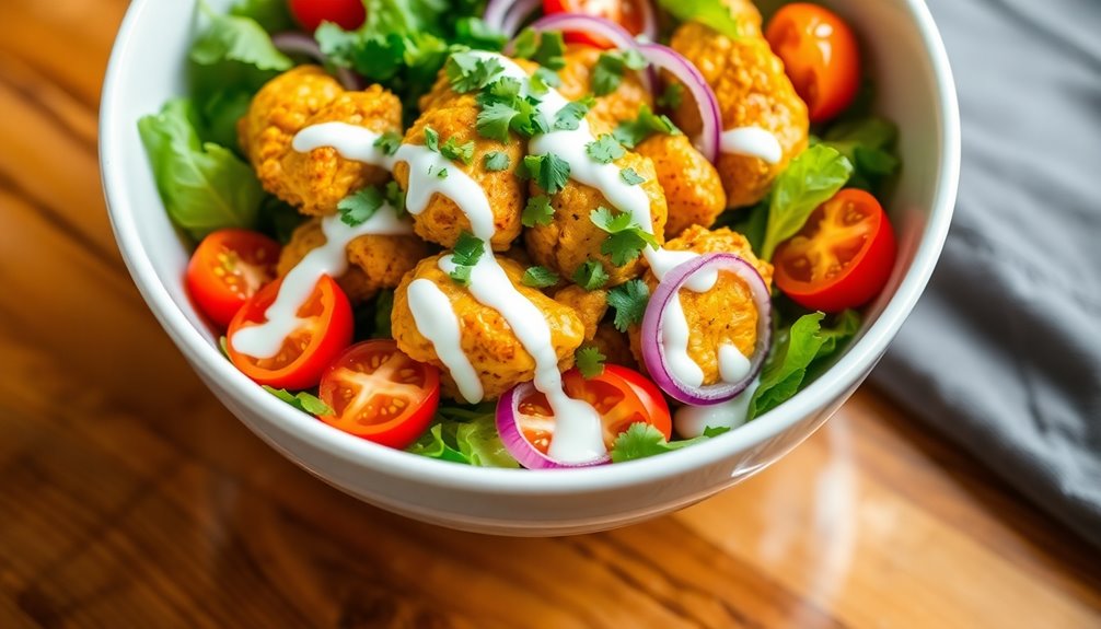 creamy butter chicken salad