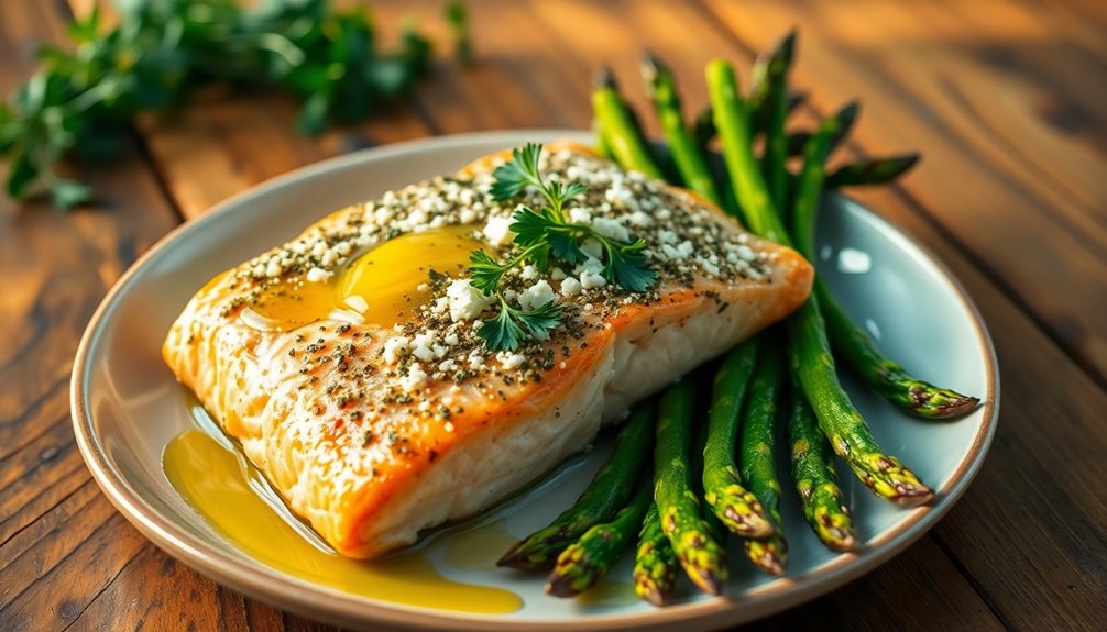 feta crusted salmon recipe