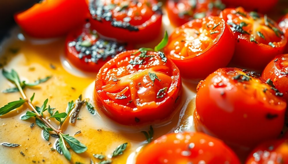 fried tomatoes with butter