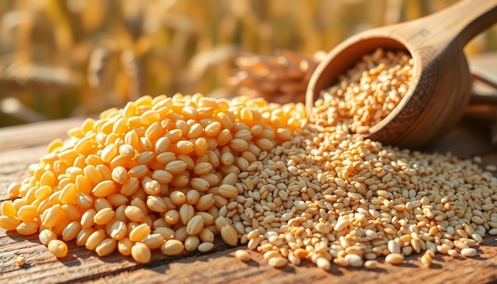 grain characteristics and comparisons