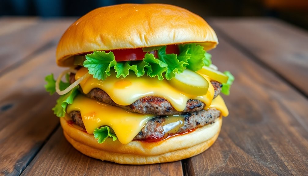 guilt free cheeseburger indulgence