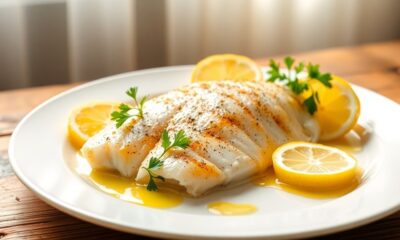 healthy broiled white fish