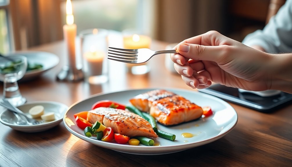 practicing awareness during meals