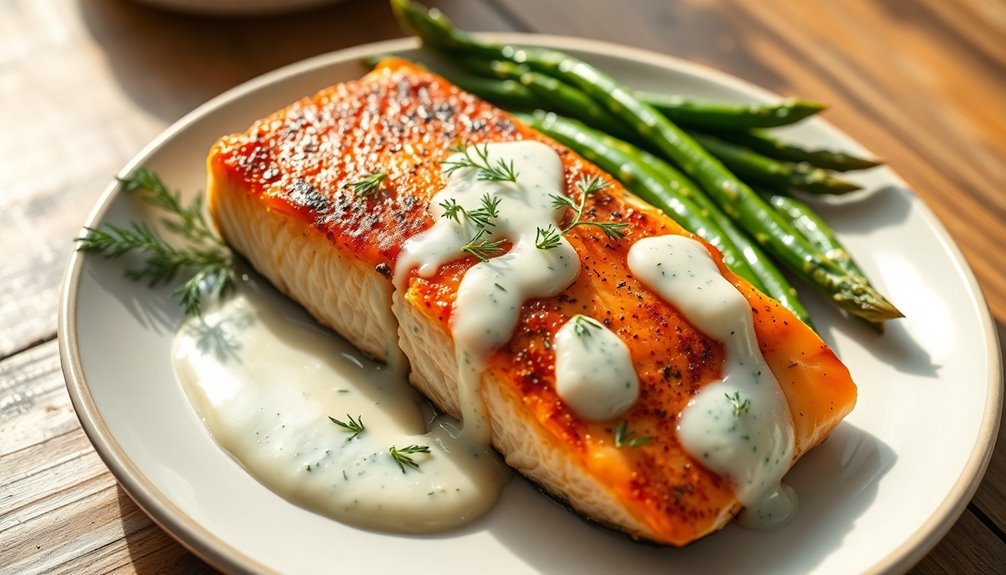 salmon with dill sauce