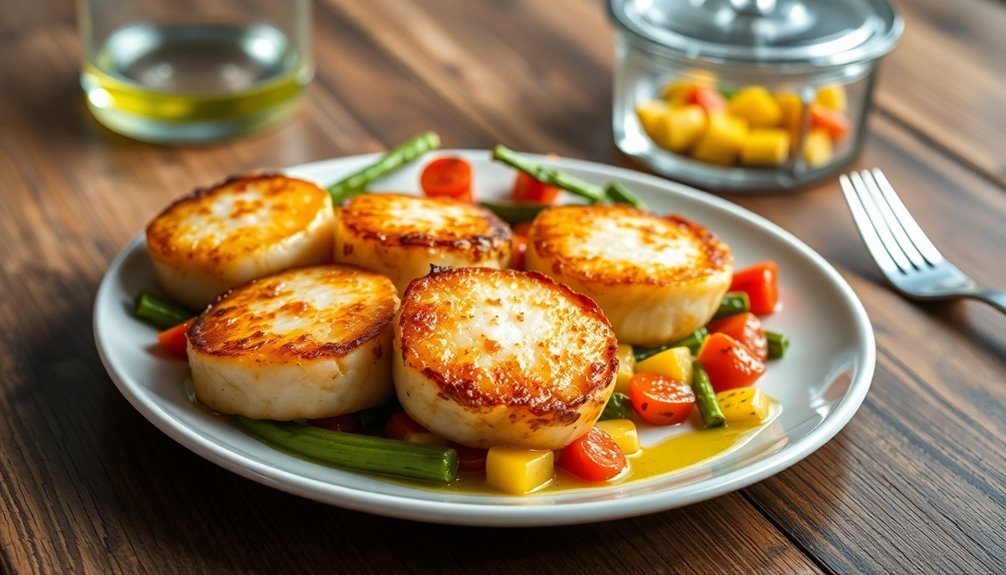 store and reheat scallops