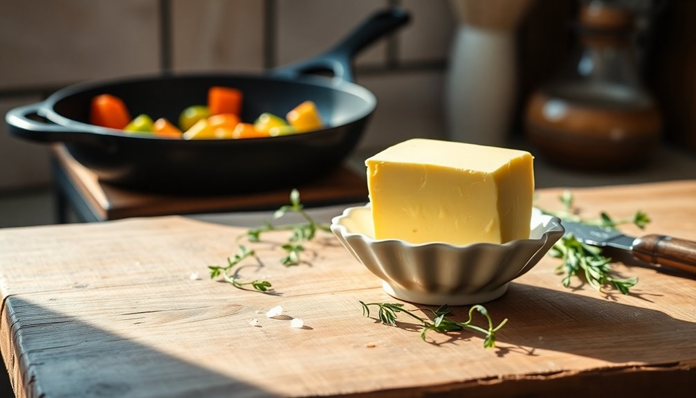 using aged butter creatively