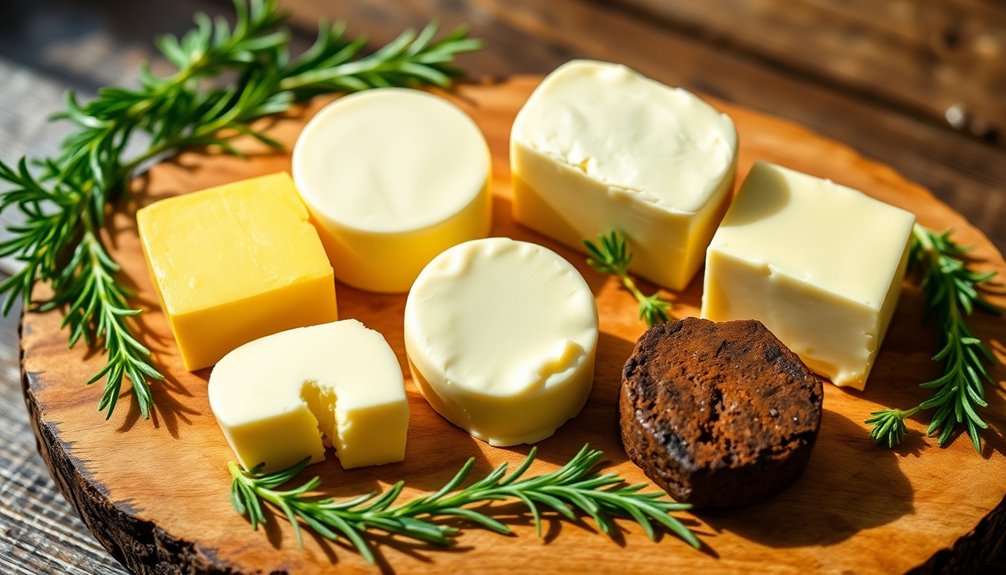 varieties of culinary butter